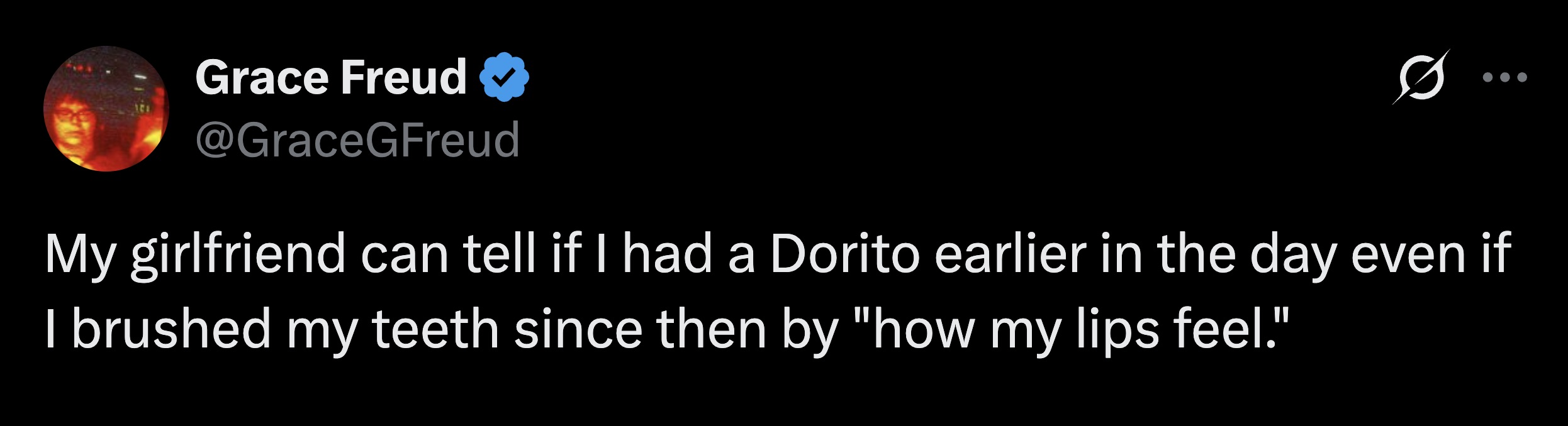 Doritos linger for days
